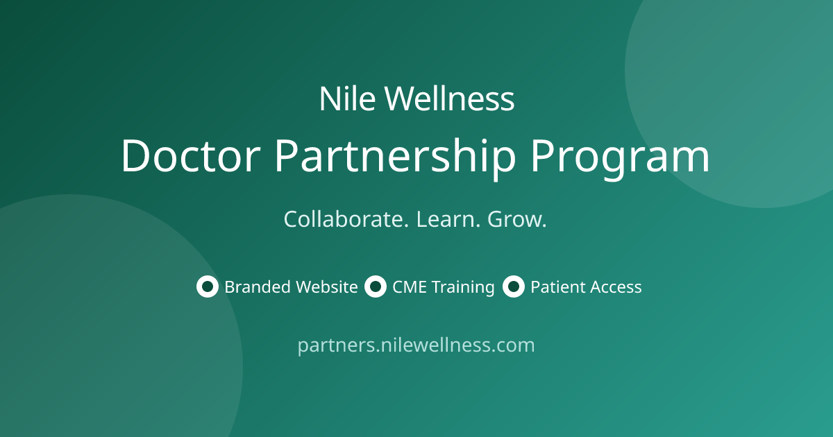 Doctor Partnership Program - Join Nile Wellness Network
